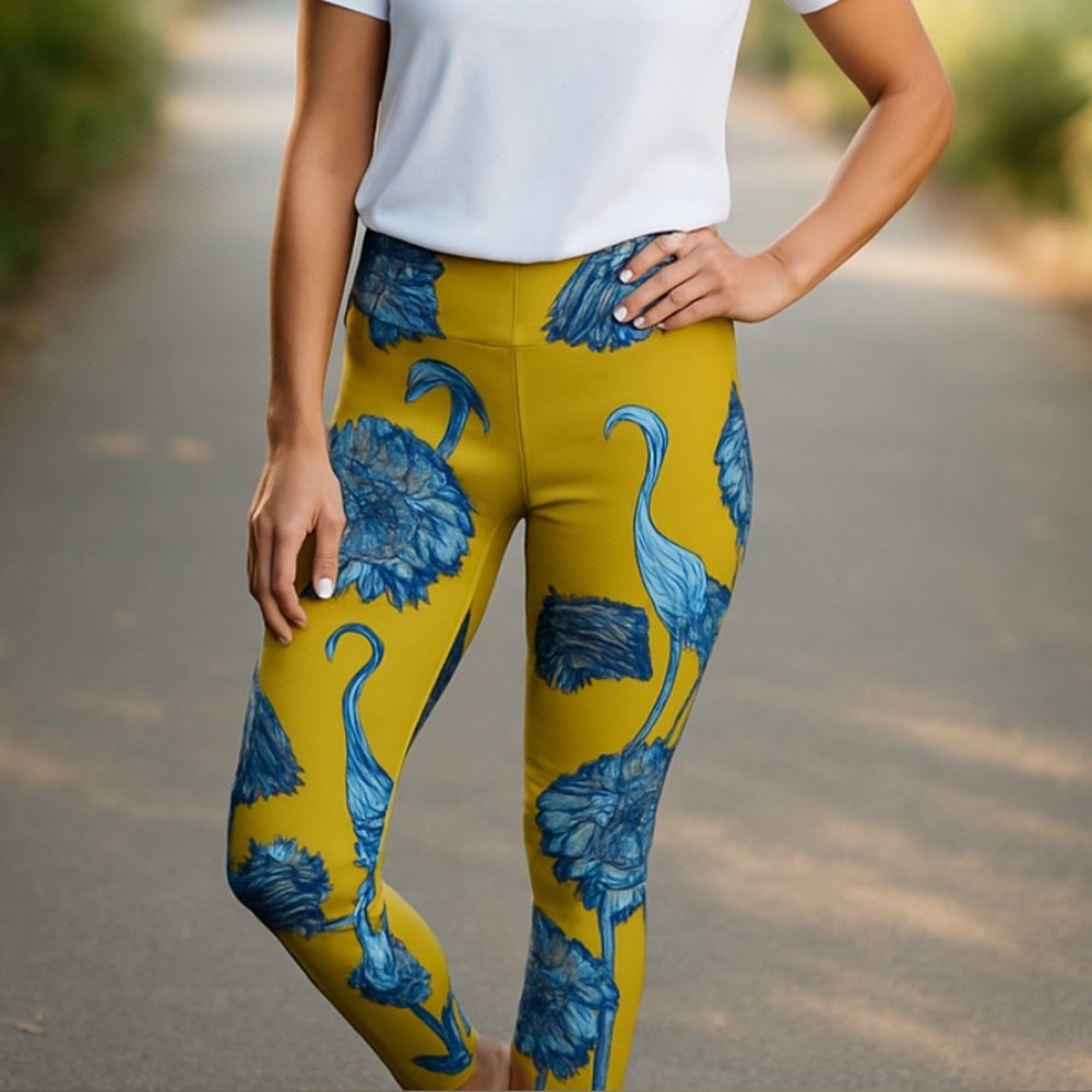 Noli lgiraffe, print, chartreuse, color leggings size extra small